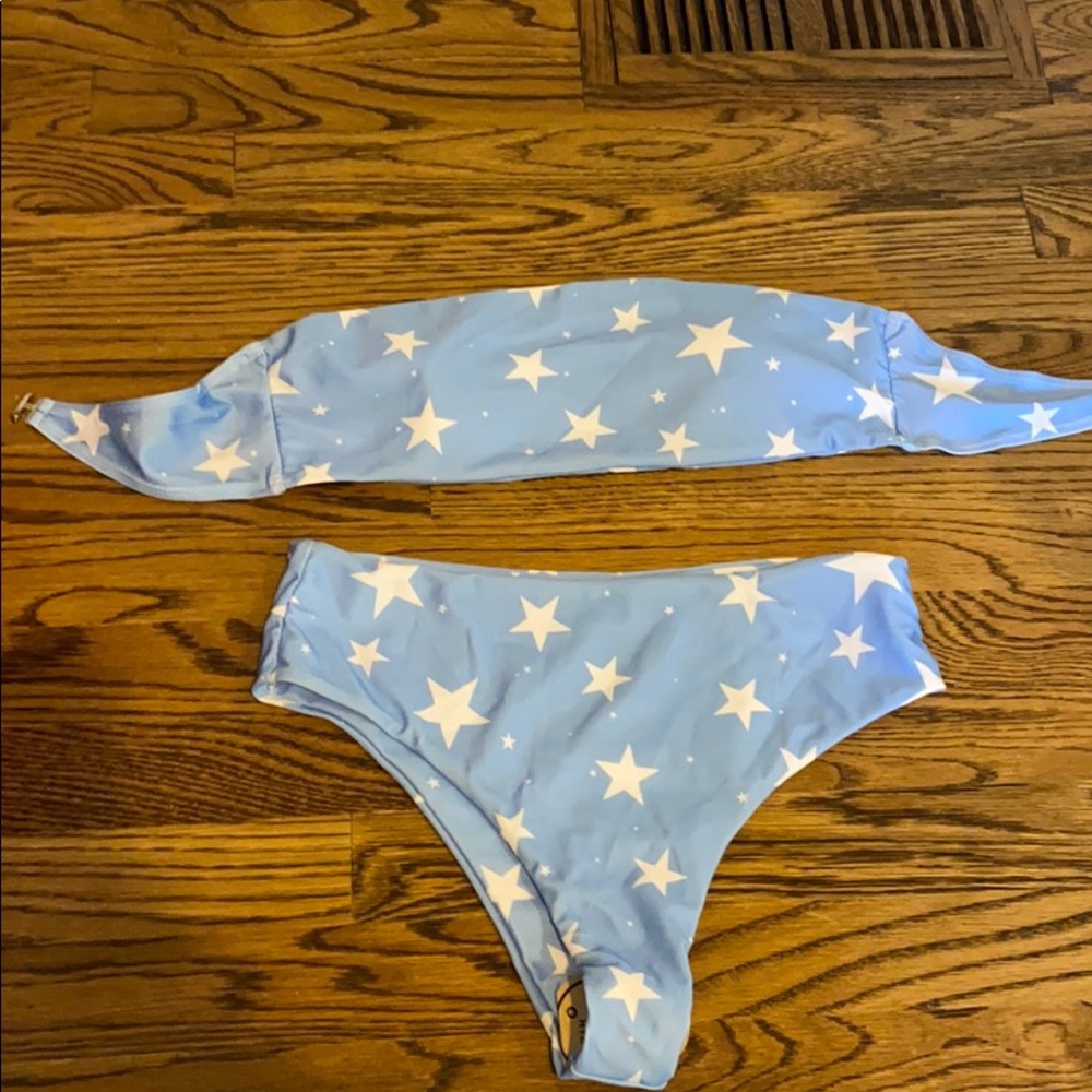 NEW shein star bikini strapless and high wasted